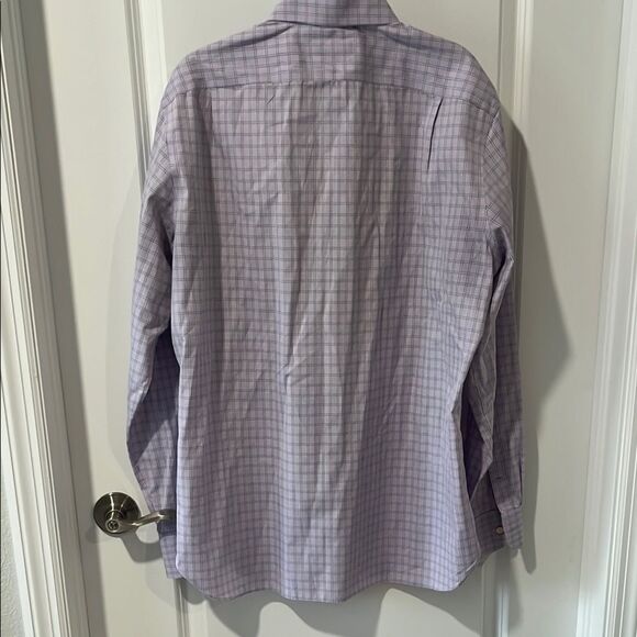 J. Crew Lavender Check Dress Shirt - Picture 6 of 7